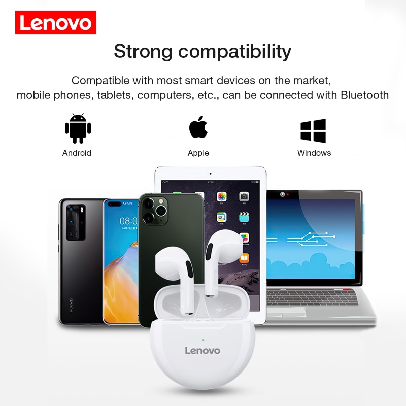Lenovo LivePods HT38 TWS Bluetooth Earphone Mini Wireless Earbuds with Mic