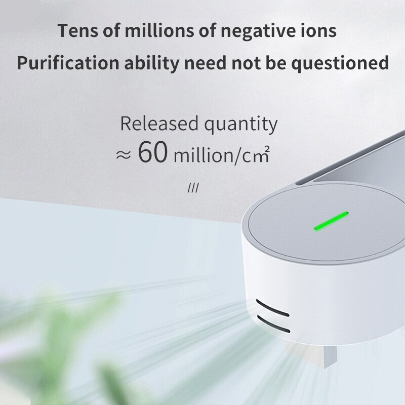 Xiaomi Anion Air Purifier Dust Cigarette Smoke Remover Portable Safety Silent Negative Ion Generator