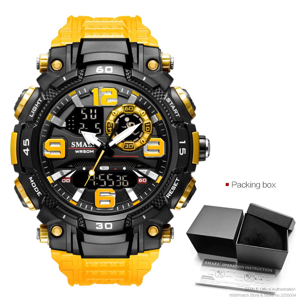 SMAEL New Digital Watch Military Sport Waterproof Wristwatch Quartz Watches