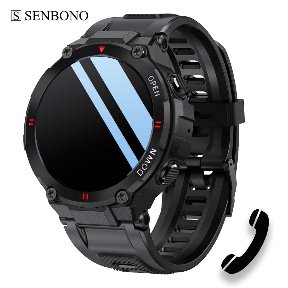 SENBONO MAX6 Smart Watch Men Sport Dial Call Fitness Tracker Blood Oxygen Waterproof