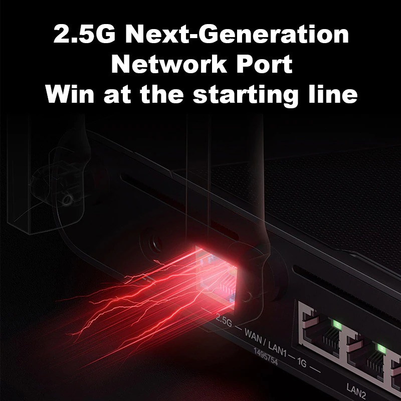 New Redmi Gaming Wifi Router AX5400 Mesh Wi-Fi 6 2.5Gbps RGB Lighting Effects Game Acceleration