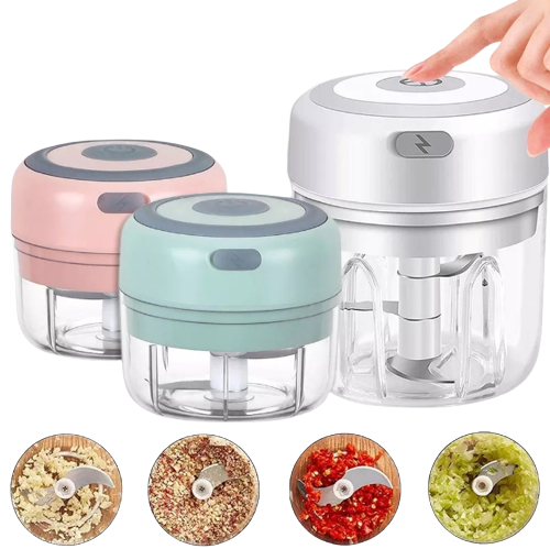 100/250ML Mini Electric Garlic Chopper USB Charging Ginger Masher Machine