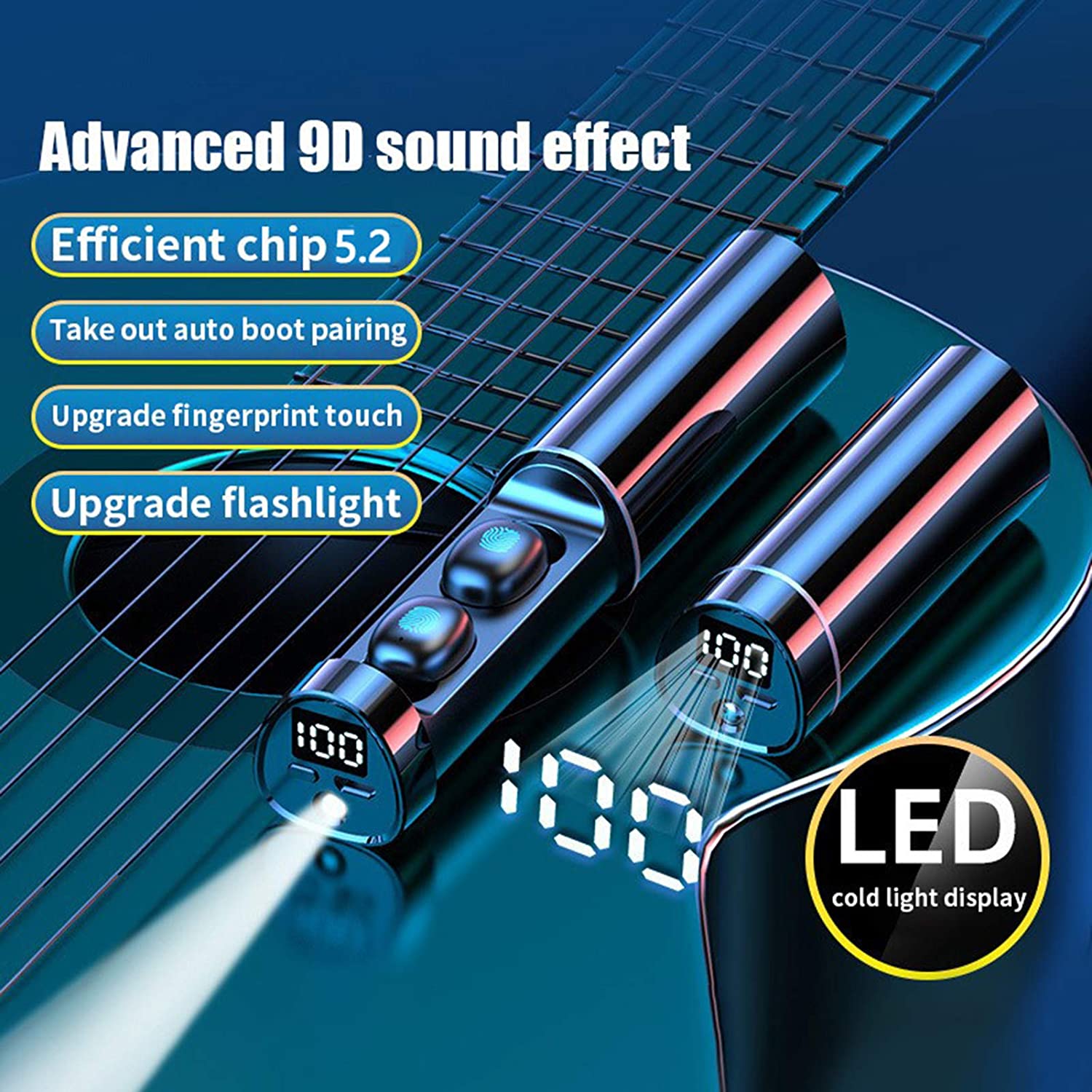 Mini Earbuds N21 N21 Wireless Bluetooth Earphones TWS Touch Control LED Display Headphones