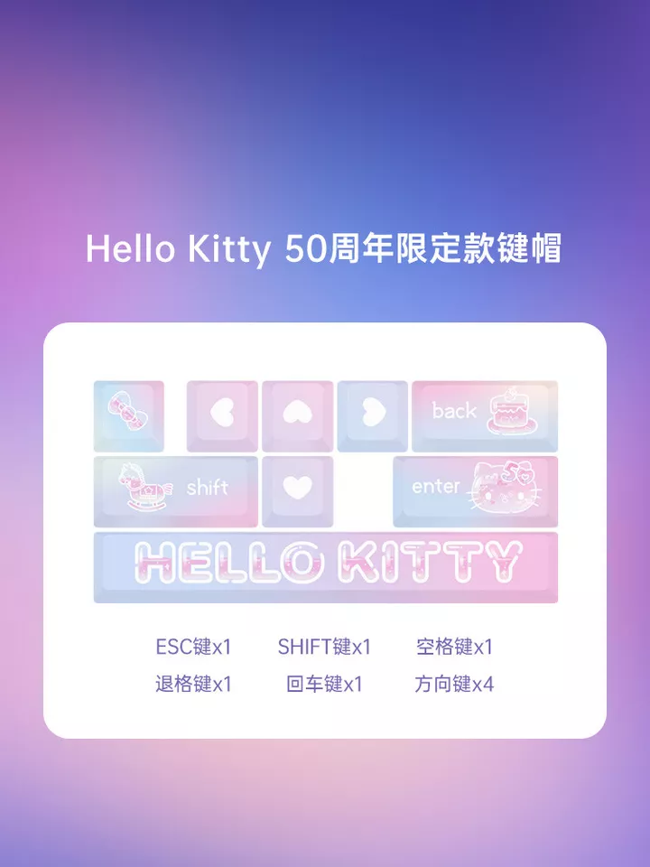 New Razer x Sanrio Hello Kitty¹ Blackwidow TKL Mechanical Keyboard & Mouse Combo