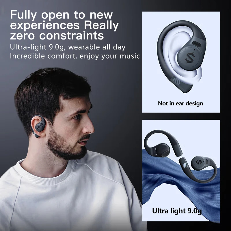 New Black Shark OWS Open Ear Hook Bluetooth Earphones ENC Earbuds