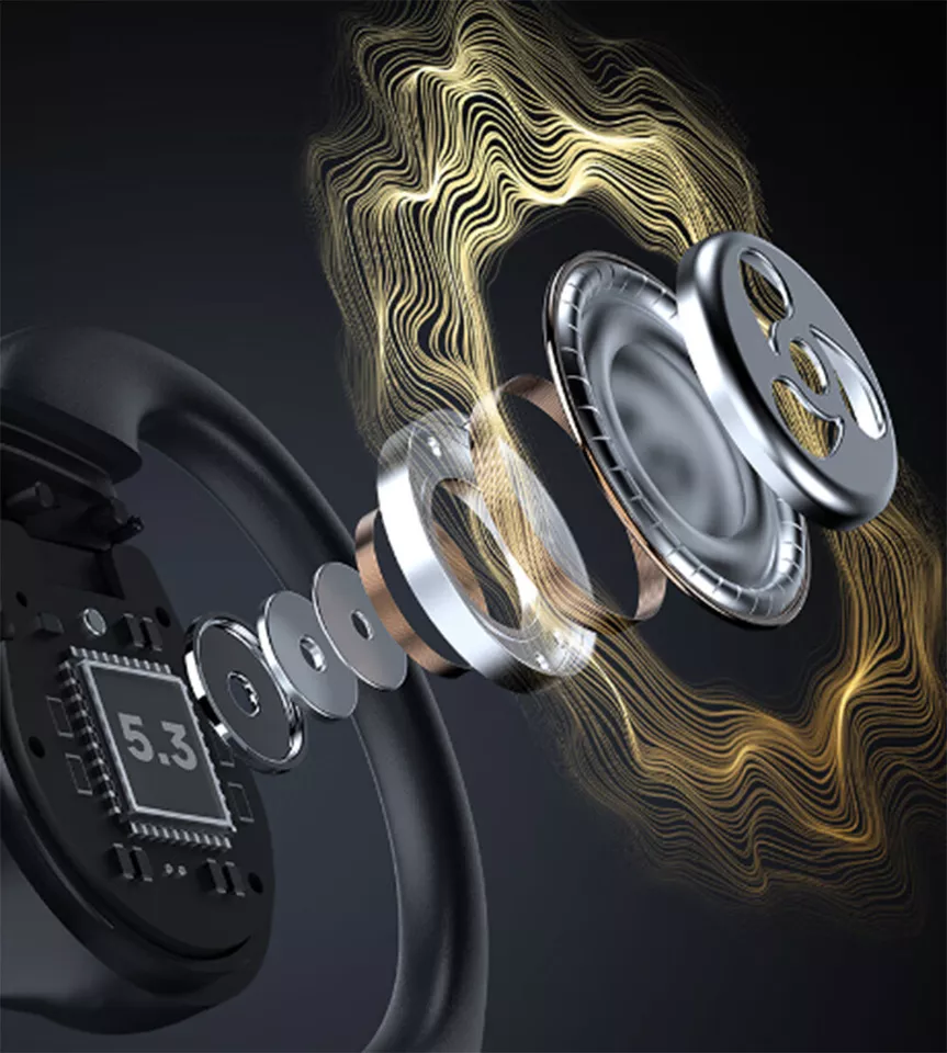 New Black Shark OWS Open Ear Hook Bluetooth Earphones ENC Earbuds