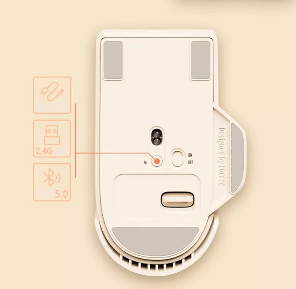 Lofree OE909 Wired Wireless Bluetooth Optical Mouse 4000DPI For Windows MacOS