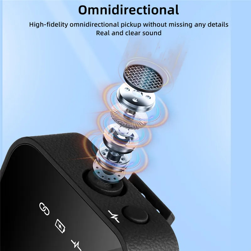 Yanmai GF525 Wireless Lavalier Microphone Bluetooth 2.4GHz Professional for GO PRO II Camera Interview Live Recording Iphone Mobile Phones