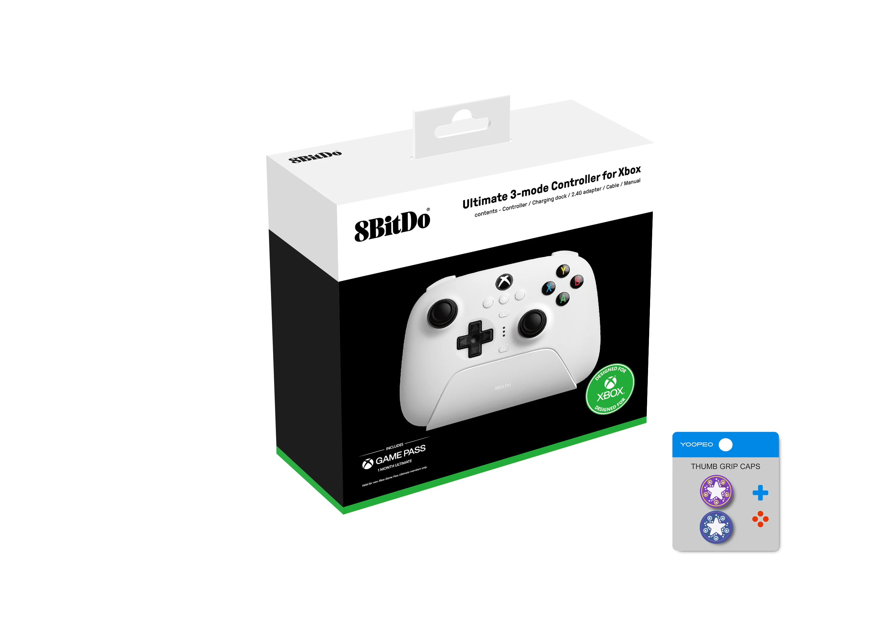 New 8BitDo Ultimate 3-mode Controller for Xbox Gamepad with Hall Effect Joystick for Xbox Series X / S, Xbox One,PC Windows, Android
