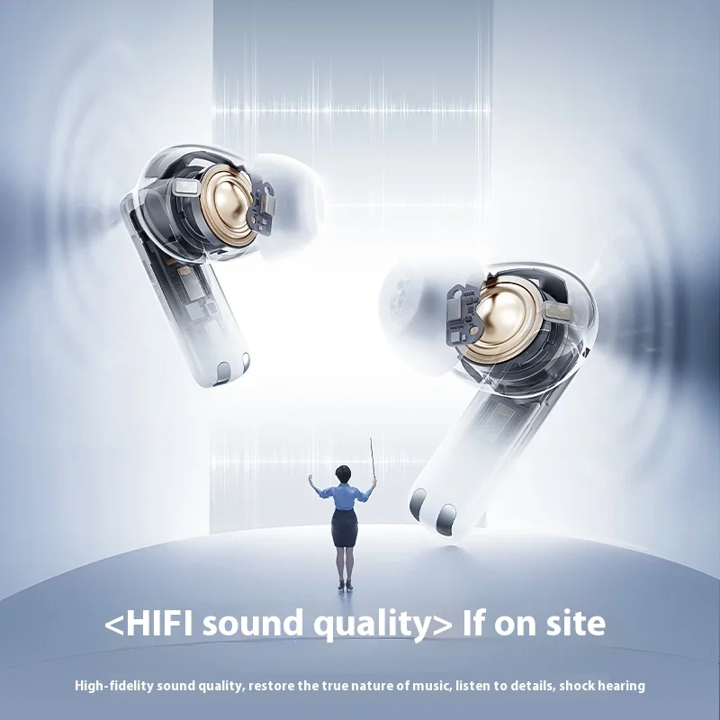 Baseus M2s pro Wireless Earphones Bluetooth 5.4 Support 3D Spatial Audio 4-Mics 52dB Active Noise Cancelling Customized Earbuds