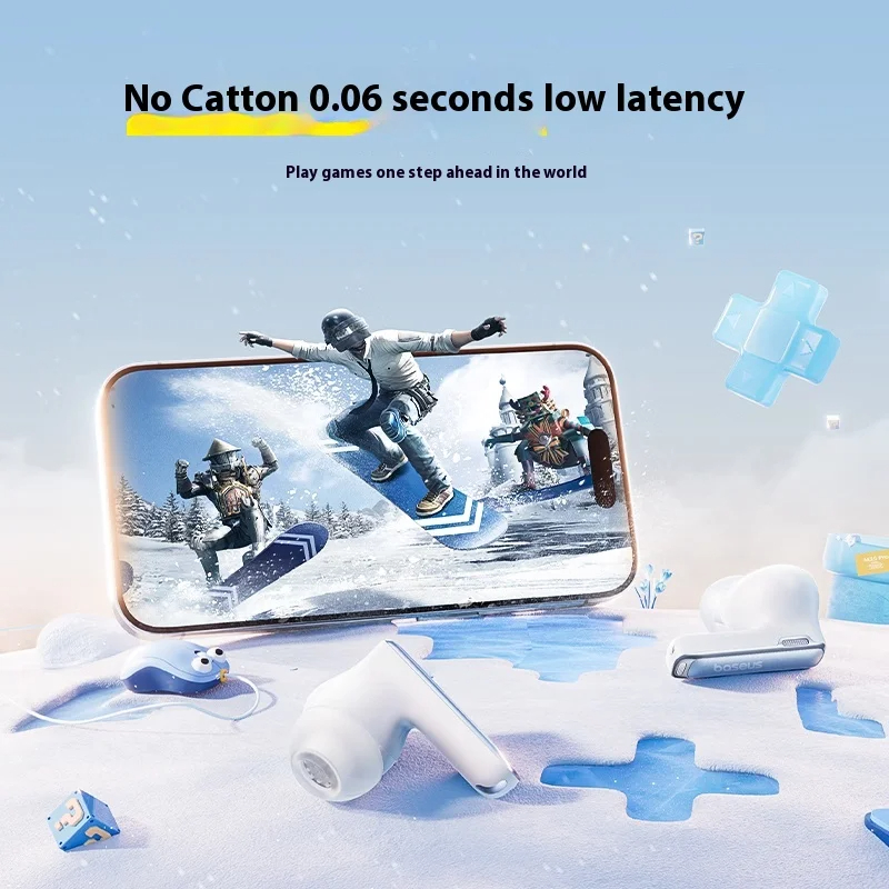 Baseus M2s pro Wireless Earphones Bluetooth 5.4 Support 3D Spatial Audio 4-Mics 52dB Active Noise Cancelling Customized Earbuds