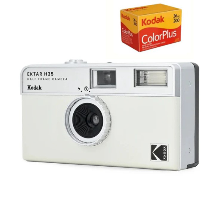 New KODAK EKTAR H35 Half Frame Camera 35mm Film Camera Reusable Film Camera With Flash Light