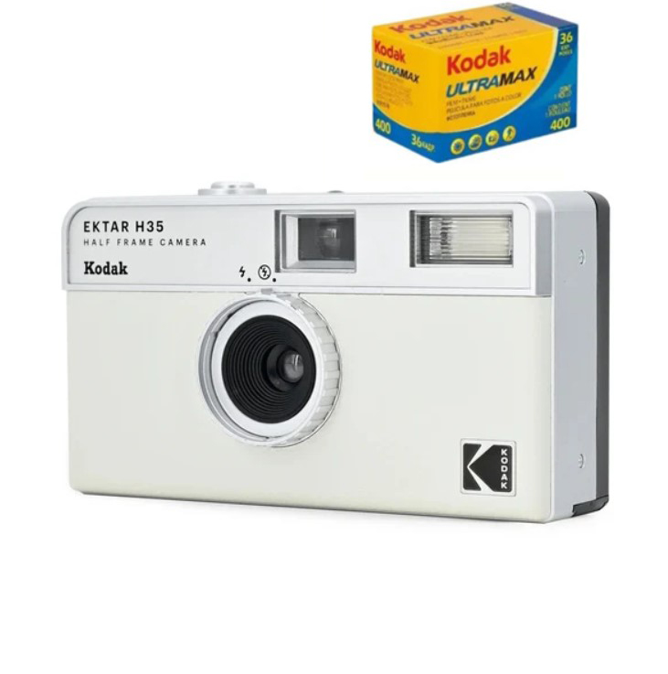 New KODAK EKTAR H35 Half Frame Camera 35mm Film Camera Reusable Film Camera With Flash Light
