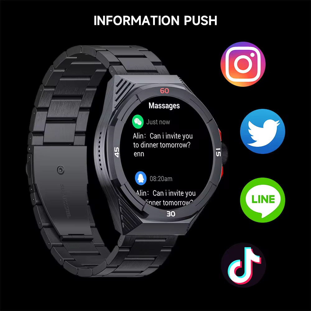 New LOKMAT COMET 2 PRO Smart Watch Bluetooth Calls Watch Waterproof Fitness Tracker Heart Rate