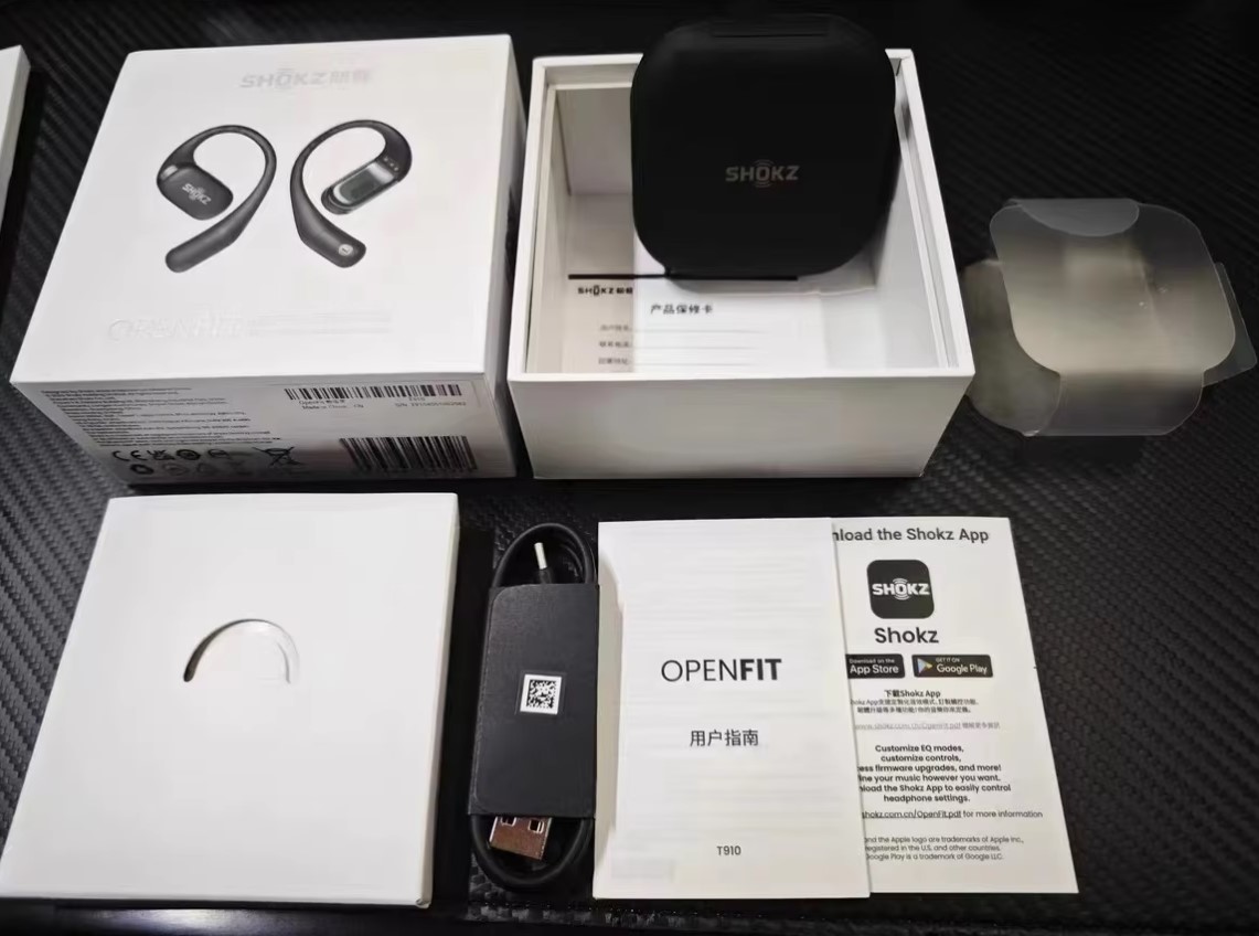 NEW SHOKZ OpenFit Open-Ear True Wireless Bluetooth Earphones with Microphone Earbuds