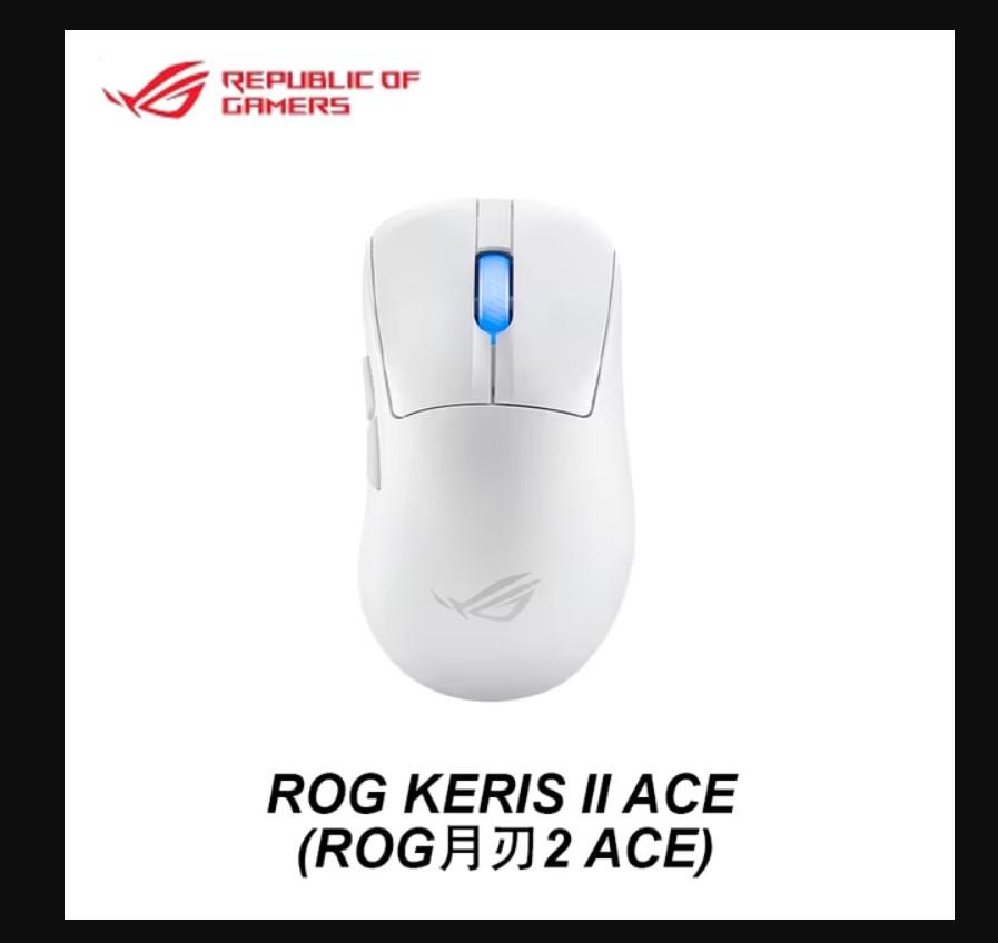 NEW Asus Rog Keris II Ace Mouse Rog Moon Blade 2 Ace Aimpoint Pro 42k Sensor 8k 4k  Wireless Bluetooth Wired Custom