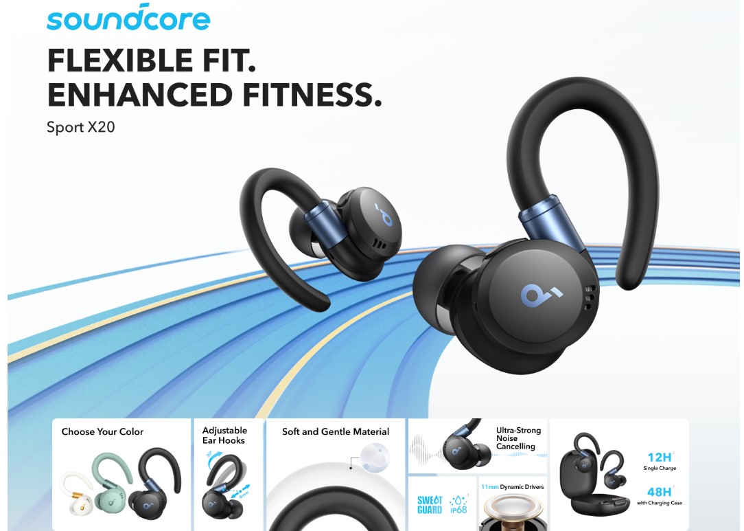 NEW Soundcore Sport X20 by Anker True-Wireless Workout Earbuds