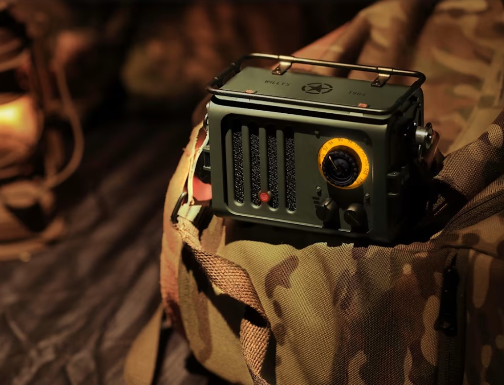 NEW MUZEN Wireless Bluetooth Speaker Metal Radiooo WD101BK Portable Retro Wild Jeep Style Fm Radio