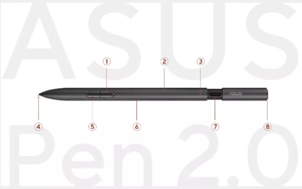 Original ASUS Pen 2.0 SA203H Stylus Capacitive Pen For MPP 2.0 Windows Microsoft