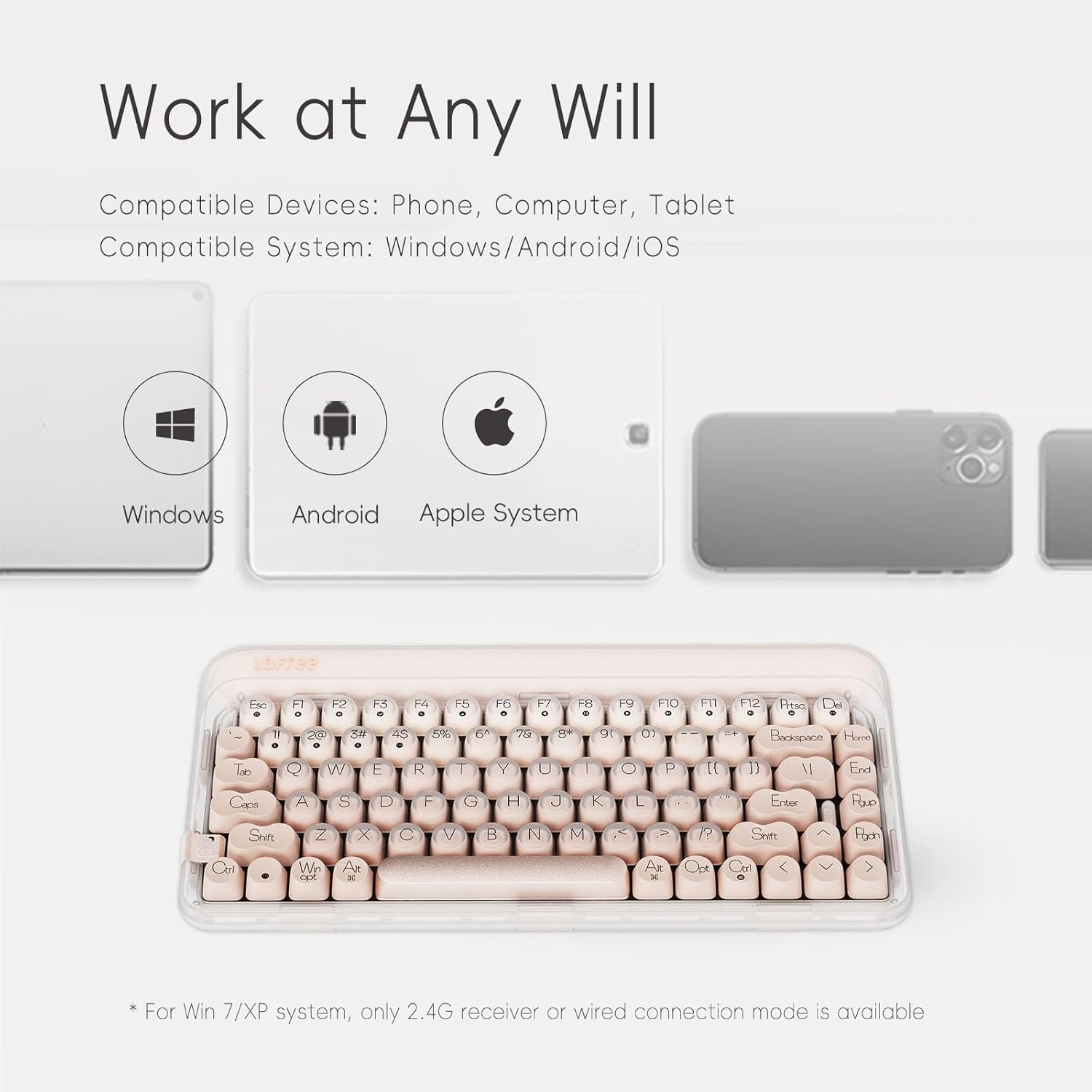 New Lofree Dot 2 Foundation Wireless Mechanical Keyboard Gasket Backlit Linear