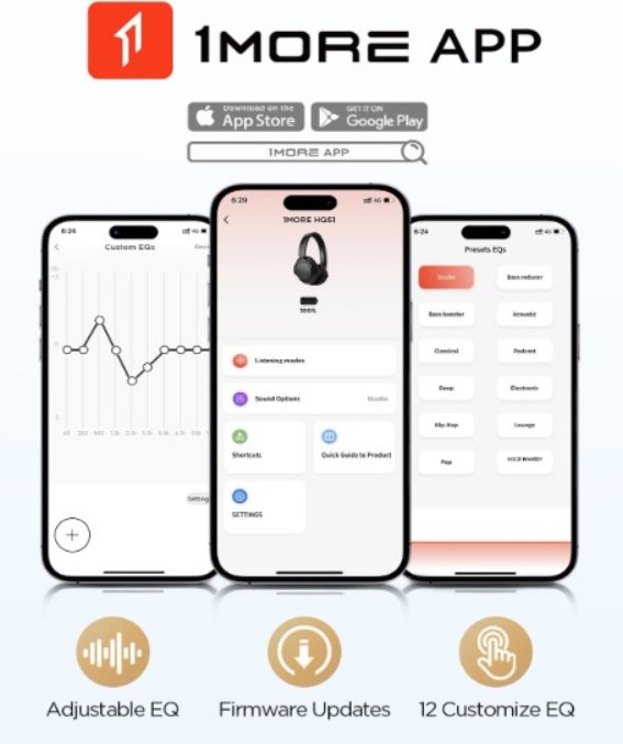 New 1MORE SonoFlow Pro Wireless ANC Over-Ear Headphones