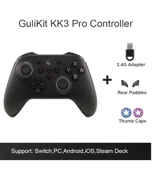 New GuliKit KK3 Pro Controller with Hall Effect Joysticks & Triggers KingKong 3 NS38 Gamepad