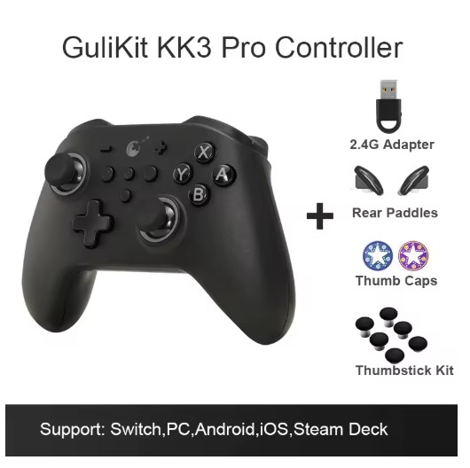 New GuliKit KK3 Pro Controller with Hall Effect Joysticks & Triggers KingKong 3 NS38 Gamepad