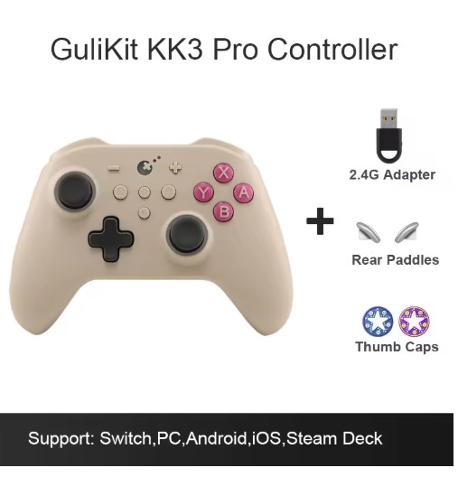 New GuliKit KK3 Pro Controller with Hall Effect Joysticks & Triggers KingKong 3 NS38 Gamepad