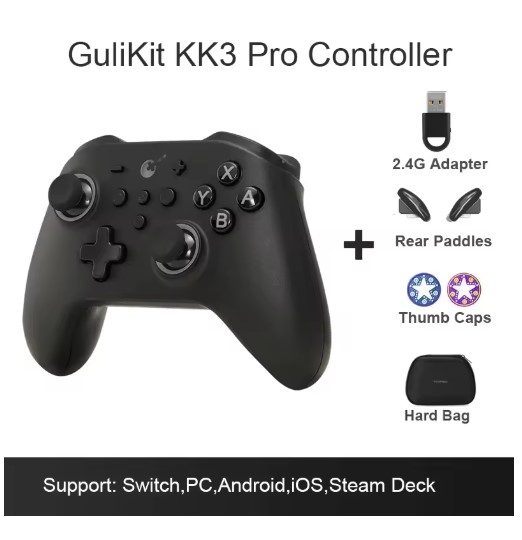 New GuliKit KK3 Pro Controller with Hall Effect Joysticks & Triggers KingKong 3 NS38 Gamepad