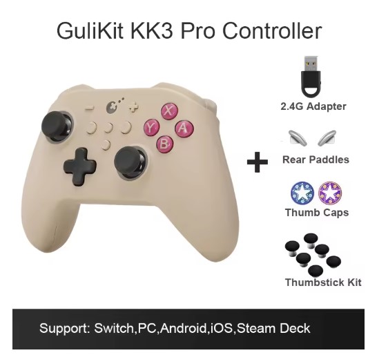 New GuliKit KK3 Pro Controller with Hall Effect Joysticks & Triggers KingKong 3 NS38 Gamepad