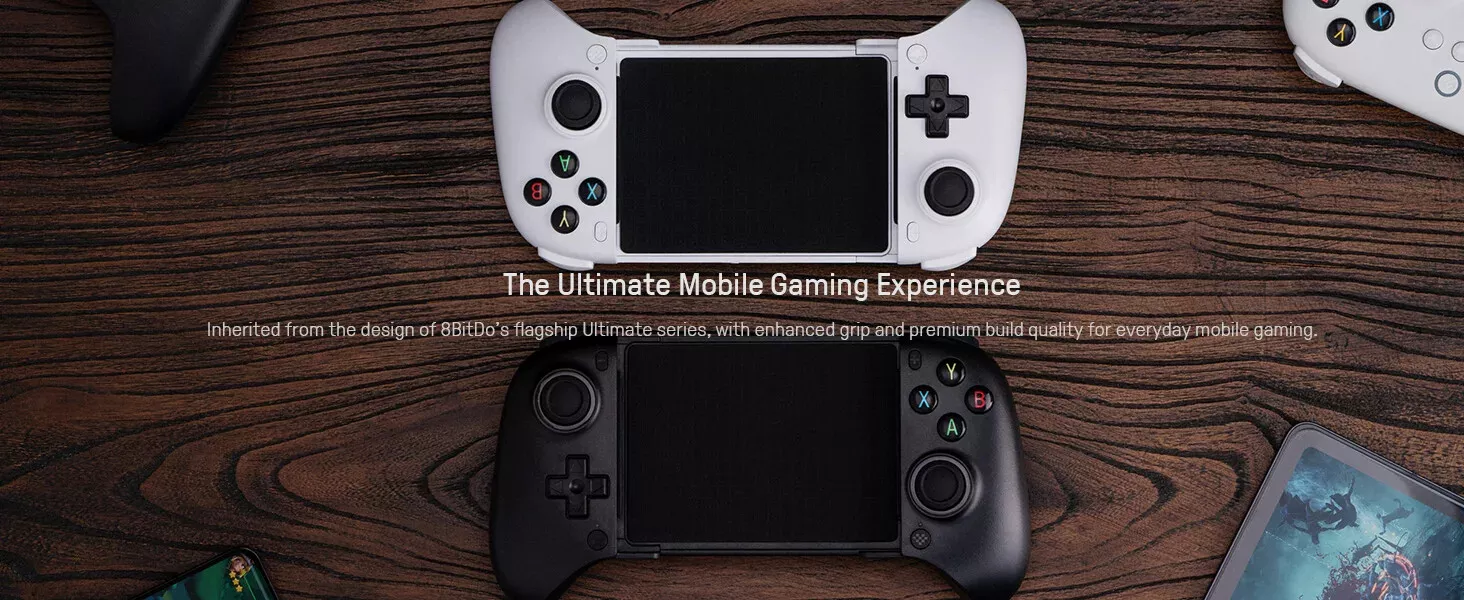 New 8Bitdo Ultimate Mobile Gaming Controller Bluetooth Hall Joystick For Android