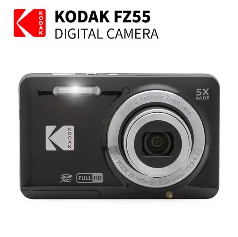 NEW KODAK PIXPRO FZ55-RD 16MP Digital Camera 5X Optical Zoom 28mm Wide ...