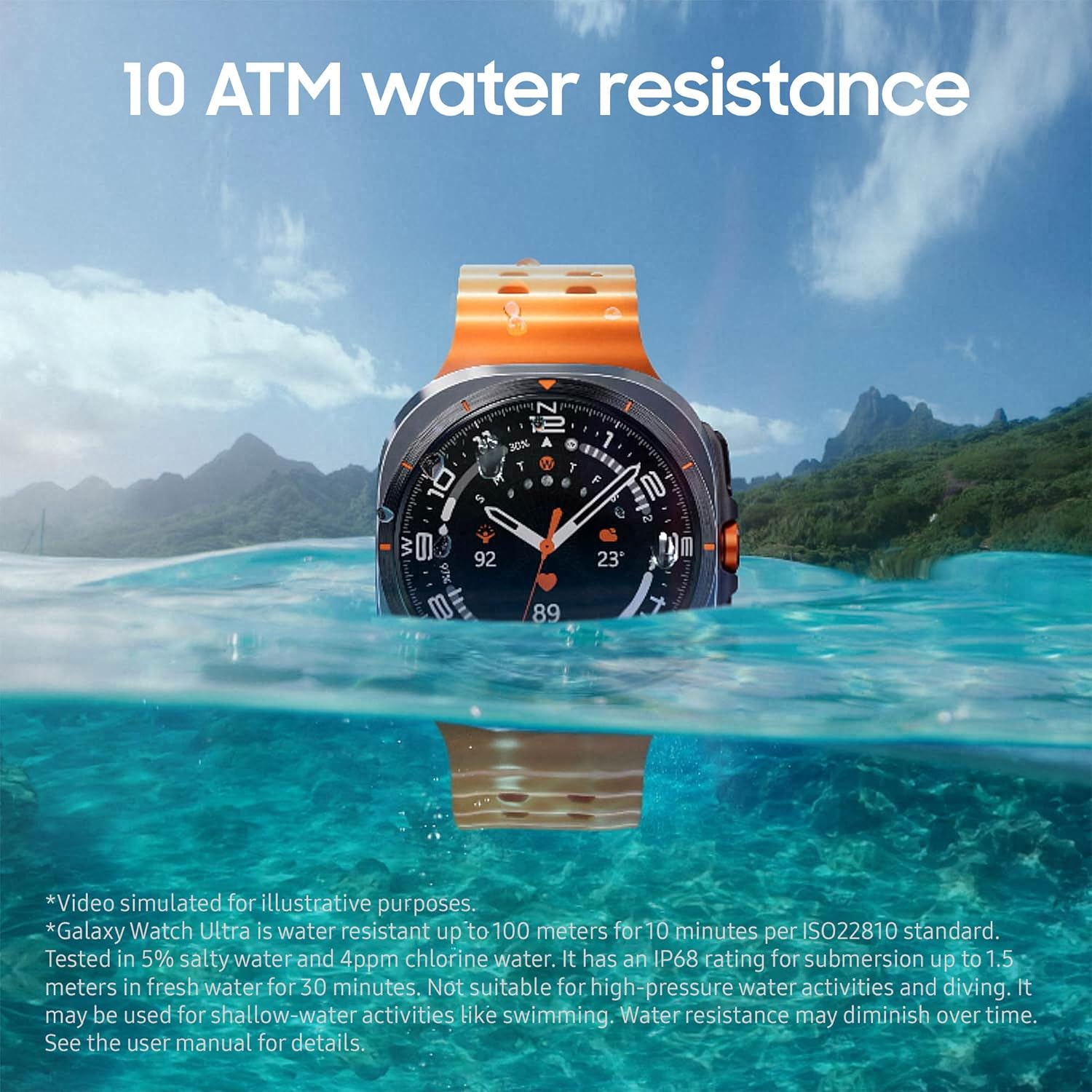 New Global version Samsung Galaxy Watch Ultra White with Galaxy AI Smart Watch 47mm Health Monitoring Fitness Tracker