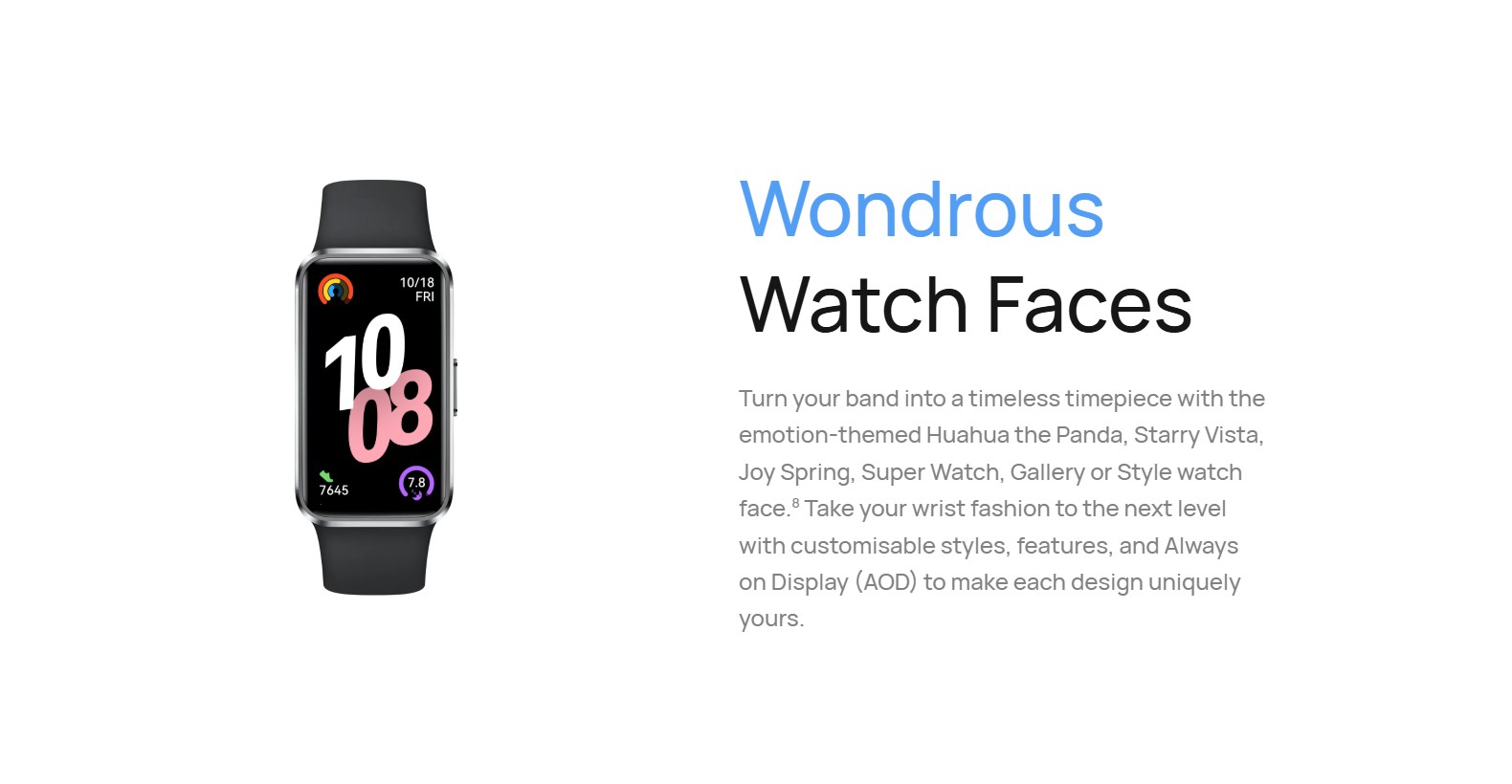 2025 NEW HUAWEI Band 10 Smartwatch AMOLED Screen NFC Heartrate BLood Oxygen Fitness Smart Band