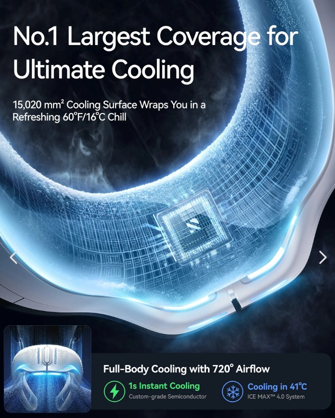 New Ranvoo Aice Lite Neck Air Conditioner Cooling Heating & Most Portable