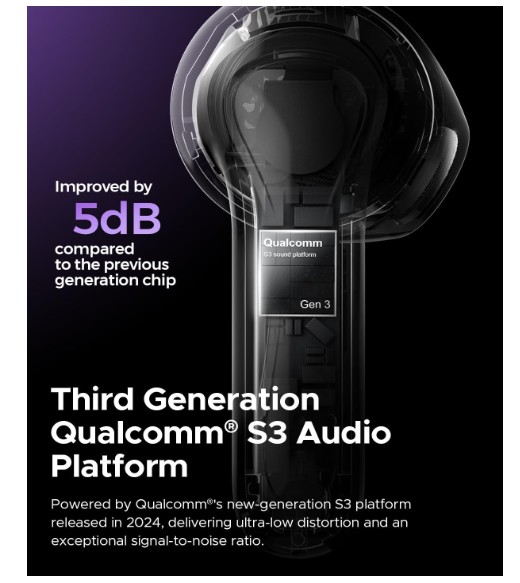 New SoundPEATS Air5 Wireless Earbuds Hi-Res with aptX Adaptive Lossless Semi-In-Ear Bluetooth 5.4 Earphones