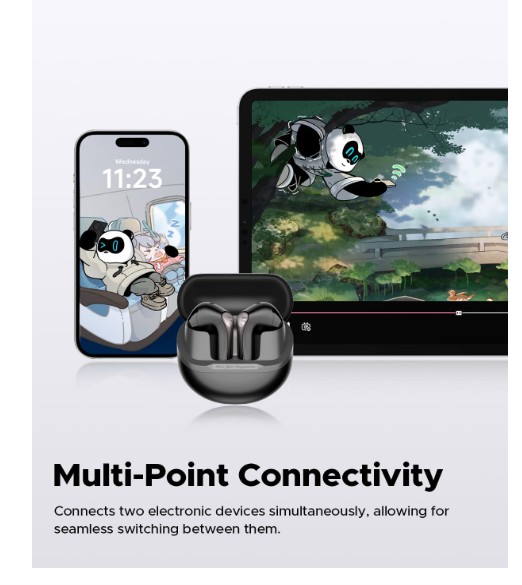 New SoundPEATS Air5 Wireless Earbuds Hi-Res with aptX Adaptive Lossless Semi-In-Ear Bluetooth 5.4 Earphones