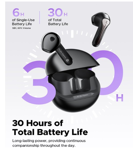 New SoundPEATS Air5 Wireless Earbuds Hi-Res with aptX Adaptive Lossless Semi-In-Ear Bluetooth 5.4 Earphones