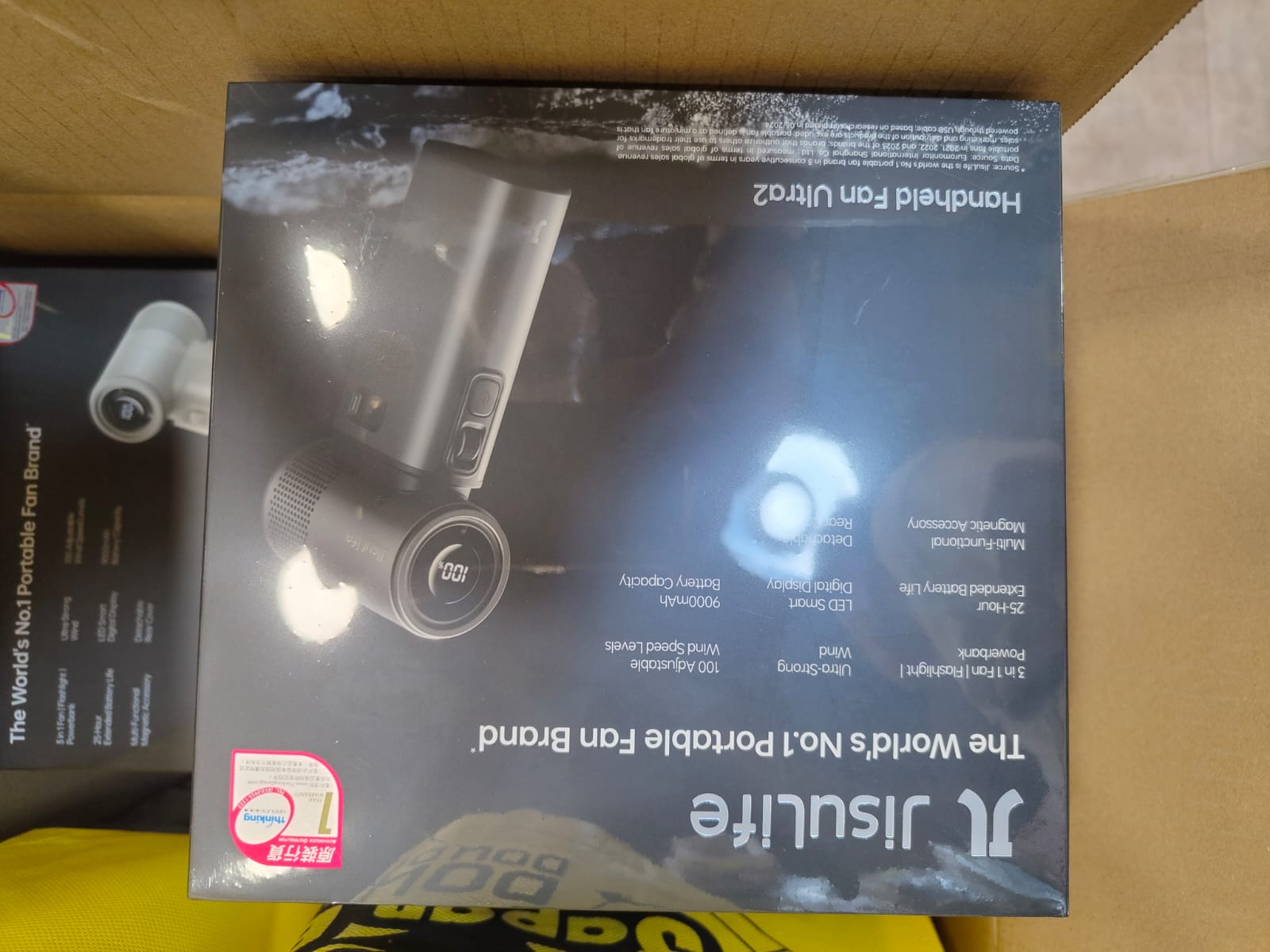 2025 NEW JisuLife Ultra 2 Handheld Fan 100W 9000mAh high-capacity battery