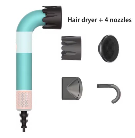 NEW HD18 high-power hair dryer dries hair quickly lightweight body, low noise comes with various types of air nozzles