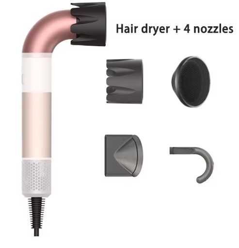 NEW HD18 high-power hair dryer dries hair quickly lightweight body, low noise comes with various types of air nozzles