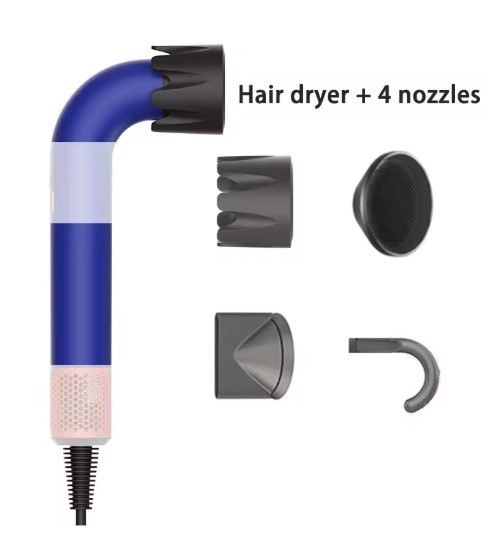 NEW HD18 high-power hair dryer dries hair quickly lightweight body, low noise comes with various types of air nozzles