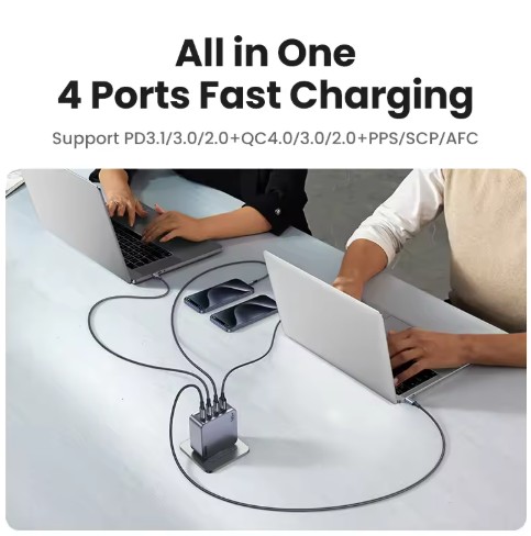 NEW UGREEN 160W GaN Charger PD3.1 Type C QC4.0 3.0 Quick Charge For Macbook Pro Laptop USB Fast Charger For iPhone 16 Xiaomi Tablet