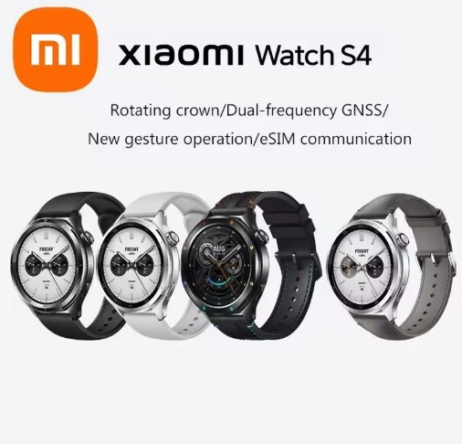 New Global version Xiaomi Mi Watch S4 1.43'' Bluetooth /eSIM Smartwatch Heart Rate Monitor 5ATM NFC