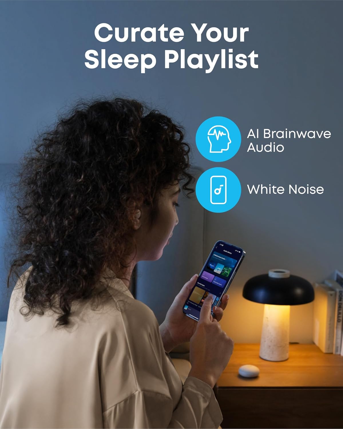 New Soundcore Sleep A20 Earbuds by Anker Noise Blocking Comfy for Side Sleepers AI Brainwave Audio 80H Playtime