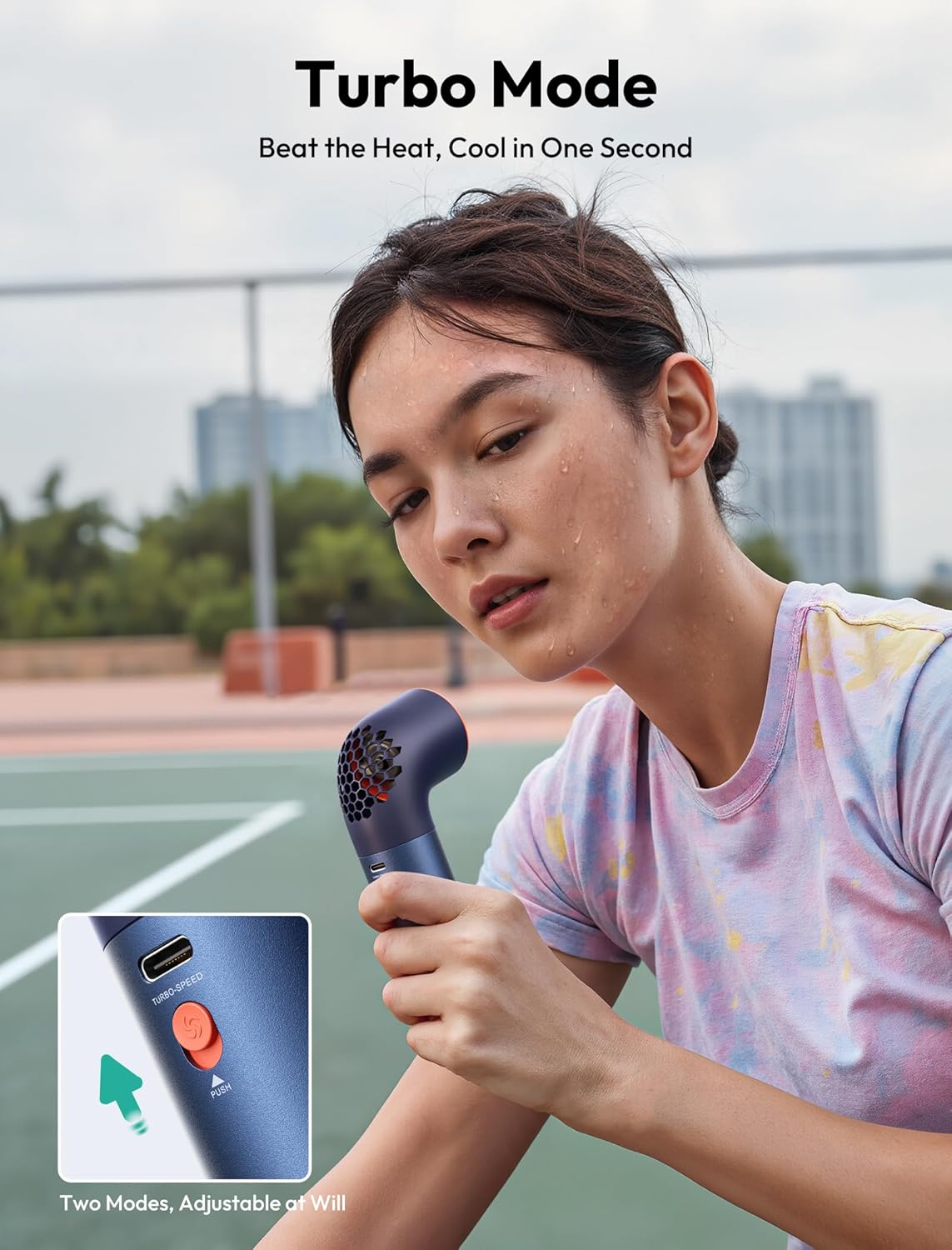 New Aecooly Portable Handheld Fan Powerful Turbo Mini Fan 19000 RPM High Speed