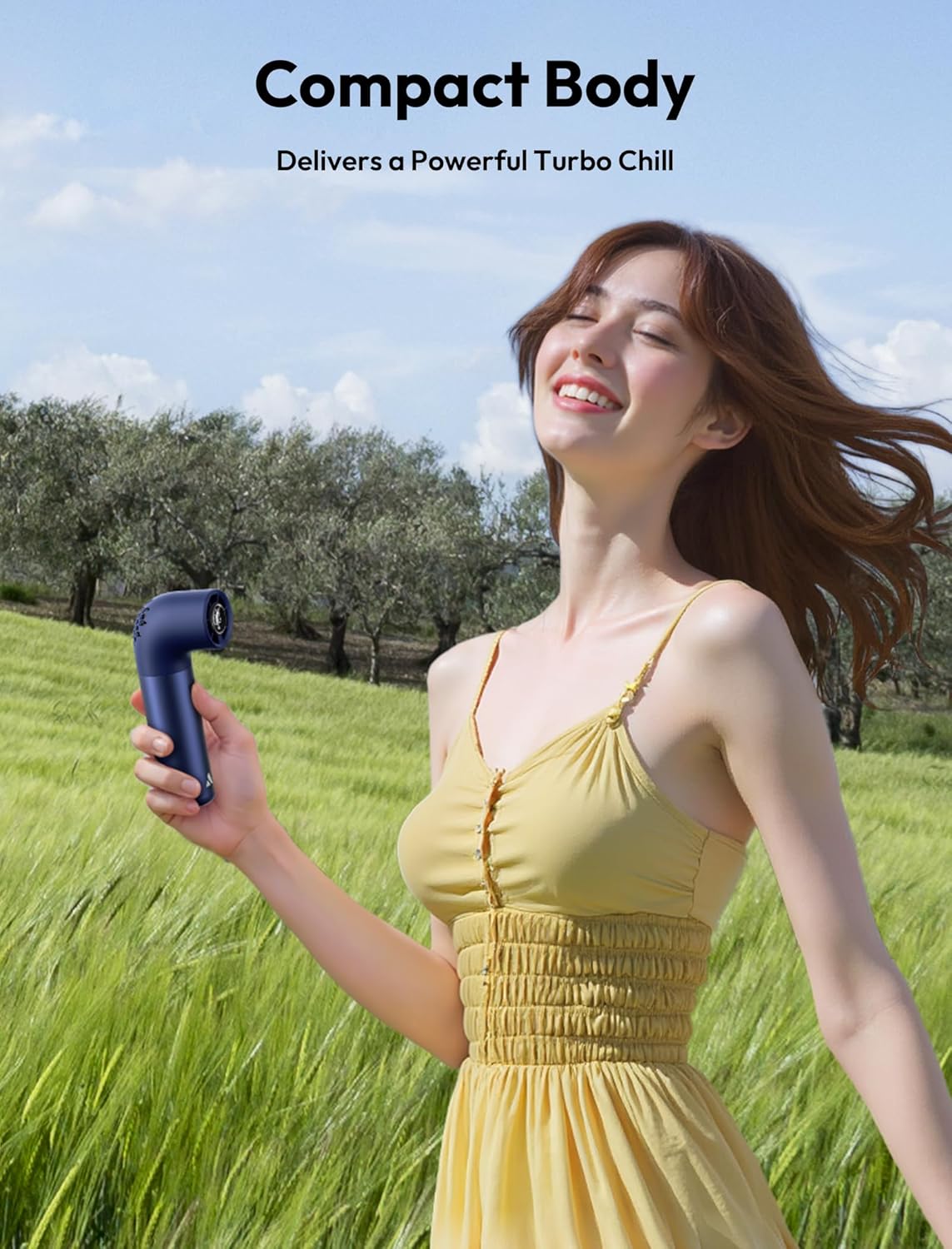 New Aecooly Portable Handheld Fan Powerful Turbo Mini Fan 19000 RPM High Speed