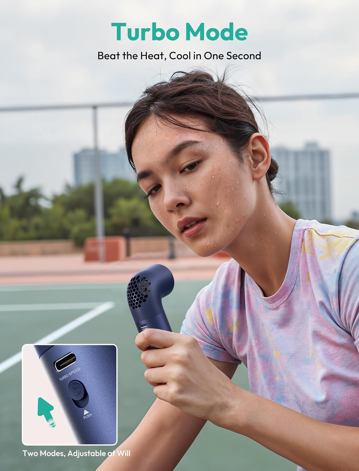 New Aecooly Portable Handheld Fan Powerful Turbo Mini Fan 19000 RPM High Speed