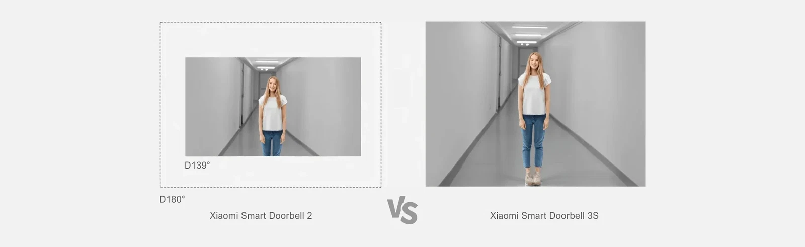 Global Version Xiaomi Smart Doorbell 3S 180° Wide View WiFi Wireless Camera