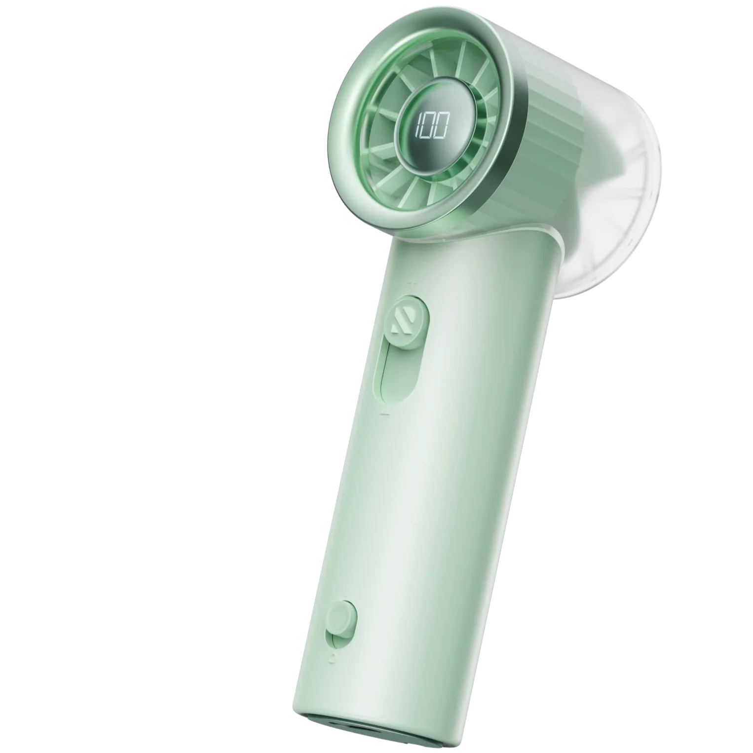 2025 New RANVOO Mini & Powerful Turbo 100 Speeds Cooling Handheld Fan Rechargeable LED Display Personal Fan